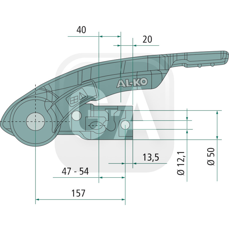 Tête D'attelage AKS 3004, Original Al-ko avec Stabilisateur (aks) référence fournisseur 8141225155